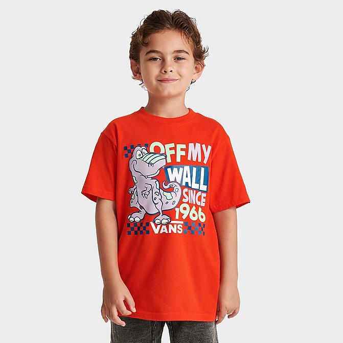 TODDLER AND LITTLE KIDS' VANS DINO OFF THE WALL T-SHIRT