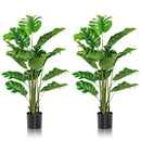 2 Pieces 5 Feet Artificial Monstera Tree Set