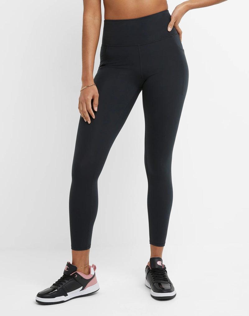 Soft Touch Pocket Leggings, C Logo, 25"