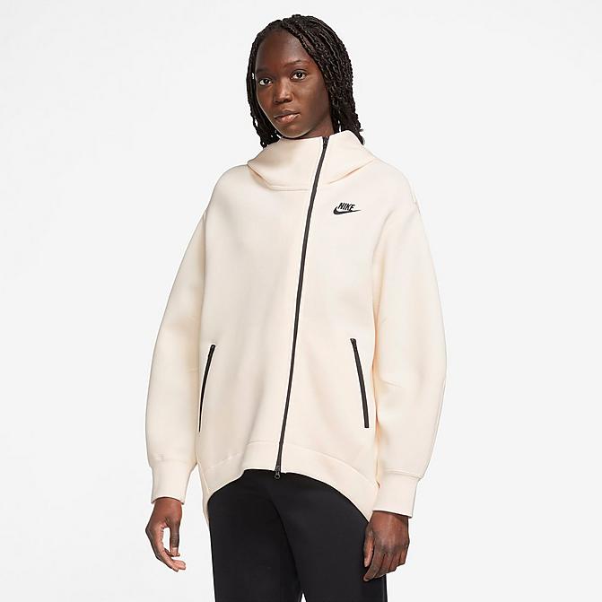 WOMEN'S NIKE SPORTSWEAR TECH FLEECE OVERSIZED CAPE FULL-ZIP HOODIE