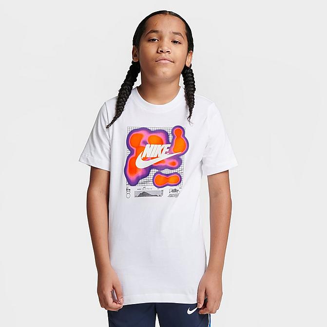 BIG KIDS' NIKE SPORTSWEAR HEAT MAP BOX T-SHIRT