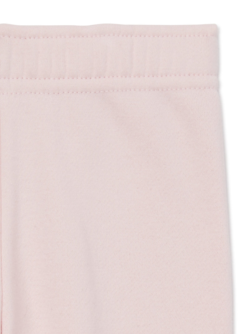 Garanimals Baby Girls’ Fleece Top and Jogger Pants Outfit Set, 4-Piece, Sizes 6M-24M