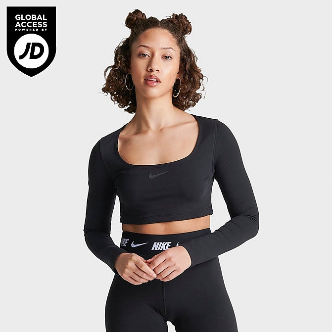 WOMEN'S NIKE SPORTSWEAR LONG-SLEEVE CROP TOP