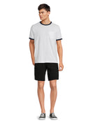 George Men’s & Big Men's Ringer Tee with Short Sleeves, 2-Pack, Sizes S-3XL