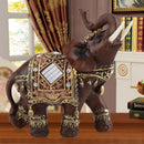 Tebru Collectible Elephant Statue, Feng Shui Figurine, Resin Sculpture, Home Decor