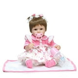 2PC Newest Fashion Simulation Dolls Reborn Doll Baby Toy Cute Gift Baby Nipple