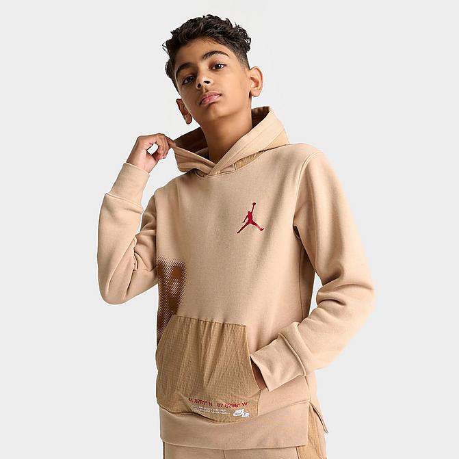 BIG KIDS' JORDAN NOTHING BUT NYLON HOODIE