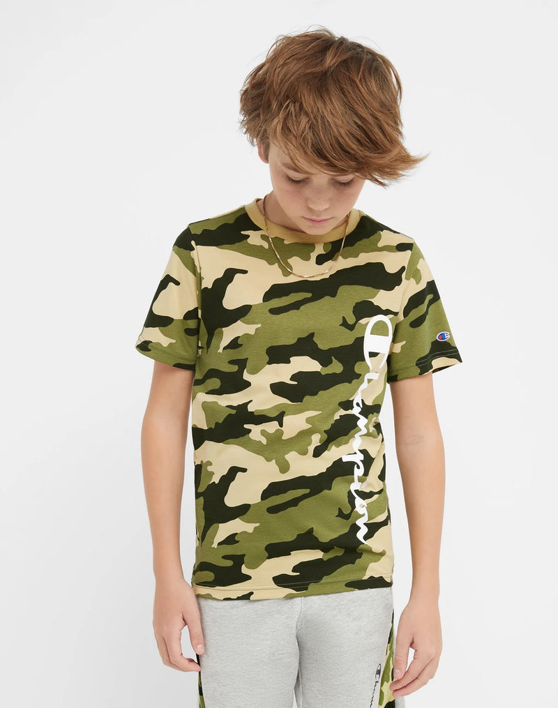 Boys' T-Shirt, Cotton, Camo Print