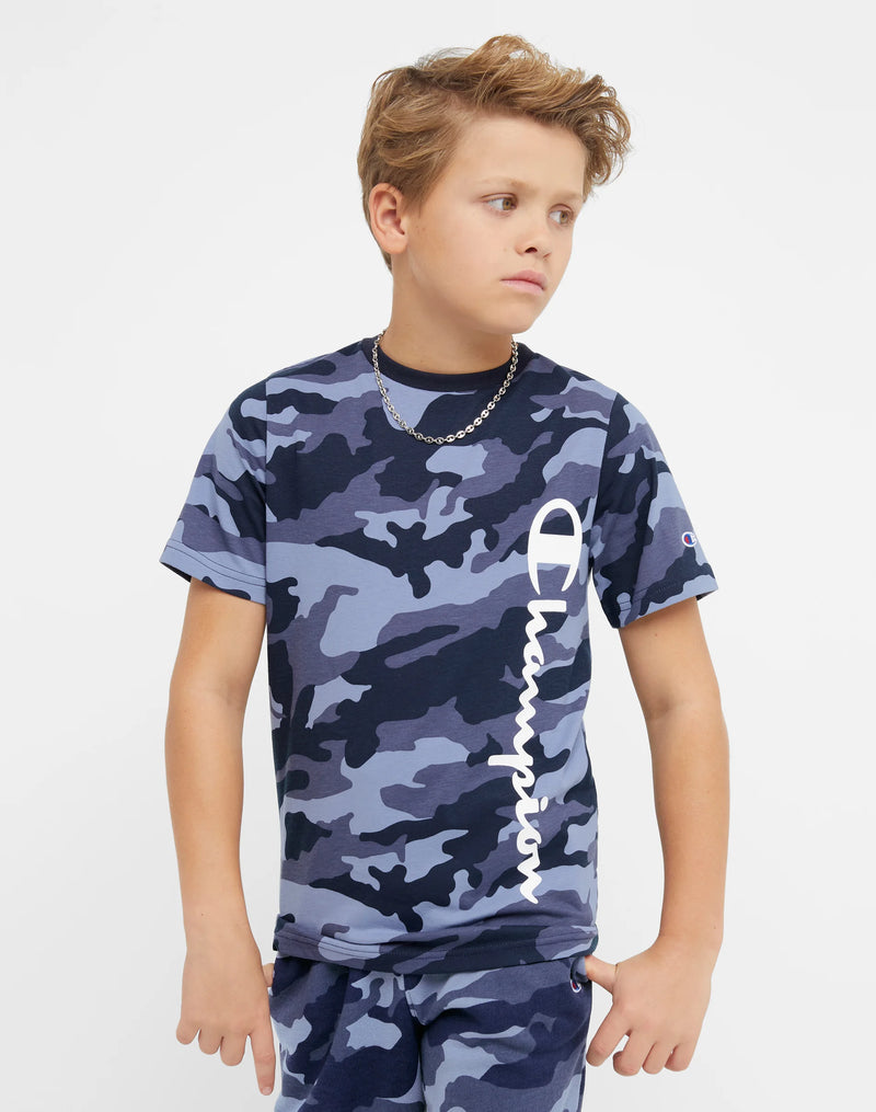 Boys' T-Shirt, Cotton, Camo Print