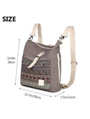 Forestfish Boho Backpack Purse for Women Canvas Rucksack Shoulder Bag