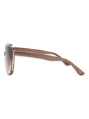 Sofia Vergara Women's Cat Eye Beige Adult Sunglasses