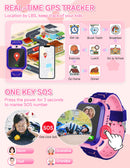 Smart Watch for Kids, Waterproof Kids Smartwatch with GPS Tracker, SOS Call, Fashionable Camera Music Player Birthday Gift for Children - Walmart.com