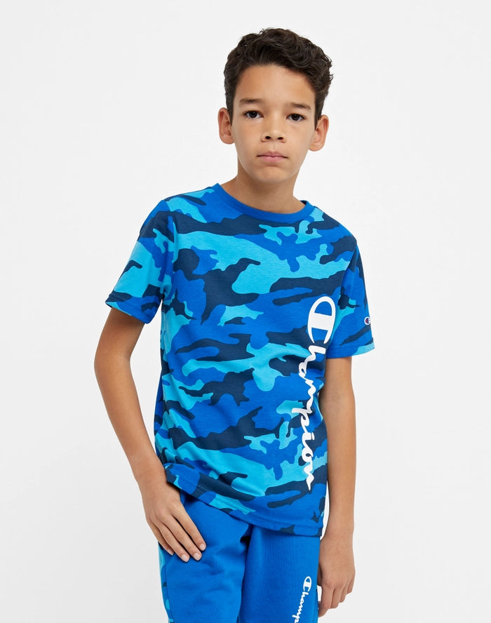 Boys' T-Shirt, Cotton, Camo Print