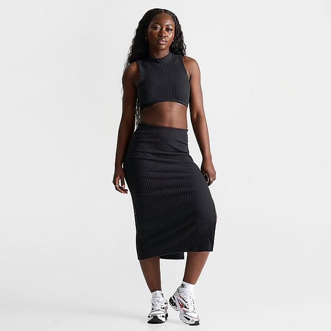 WOMEN'S NIKE SPORTSWEAR CHILL KNIT RIBBED CROPPED TANK