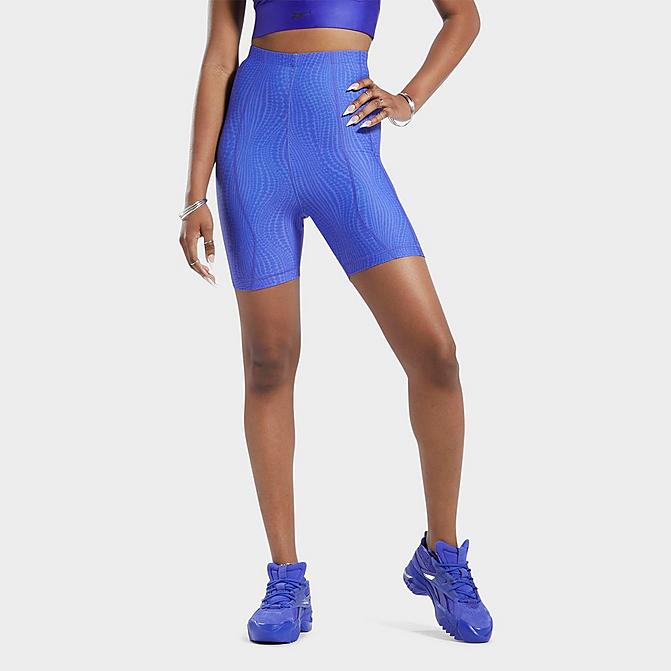 WOMEN'S REEBOK CARDI B HIGH-WAIST BIKE SHORTS