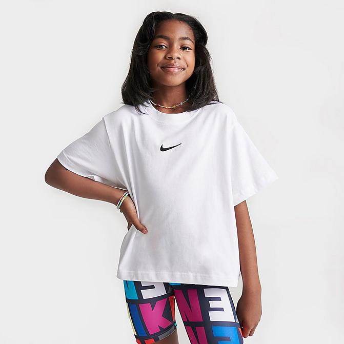 GIRLS' NIKE SPORTSWEAR ESSENTIAL BOXY T-SHIRT