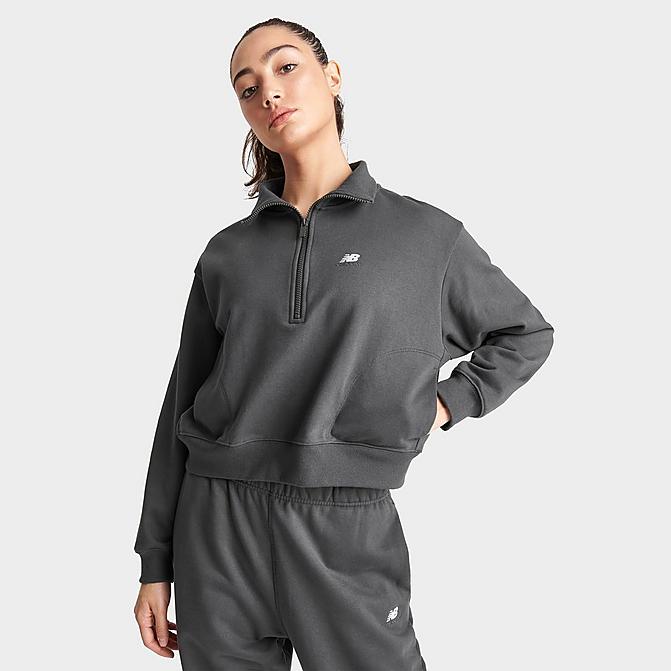 WOMEN'S NEW BALANCE ATHLETICS REMASTERED FRENCH TERRY QUARTER-ZIP JACKET