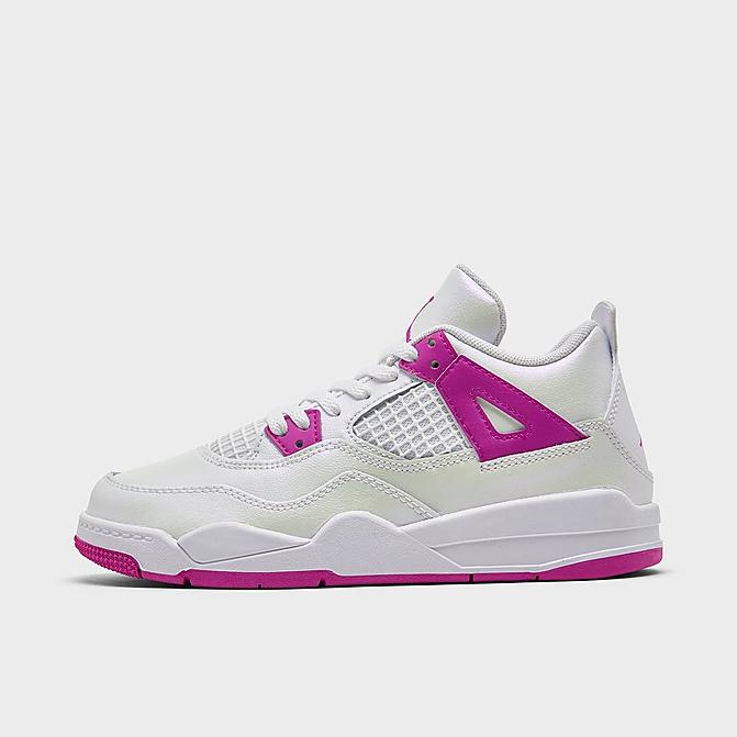 GIRLS' LITTLE KIDS' AIR JORDAN RETRO 4 BASKETBALL SHOES