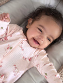 Gerber Baby Girl Sleep´N Play Footed Cotton Pajamas, 2-Pack, Sizes Newborn - 3/6 Months