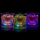 Liquid Activated Multicolor LED Old Fashioned Glasses Fun Light Up Drinking Tumblers , 10 oz , Set of 4
