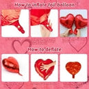 Valentine's Day Balloon Garland Arch Kit, 40" Love Foil Balloons Decoration