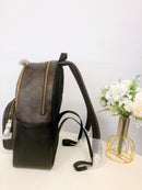 Coach 5671 Court Backpack In Signature Canvas Brown Black