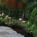 Better Homes & Gardens Corbyn Matte Black Metal Solar Powered LED Landscape Walkway Light, 20 Lumens