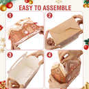 SAYFUT Christmas Treat Boxes, 24 Pieces Xmas Cardboard Present Candy Cookie Boxes