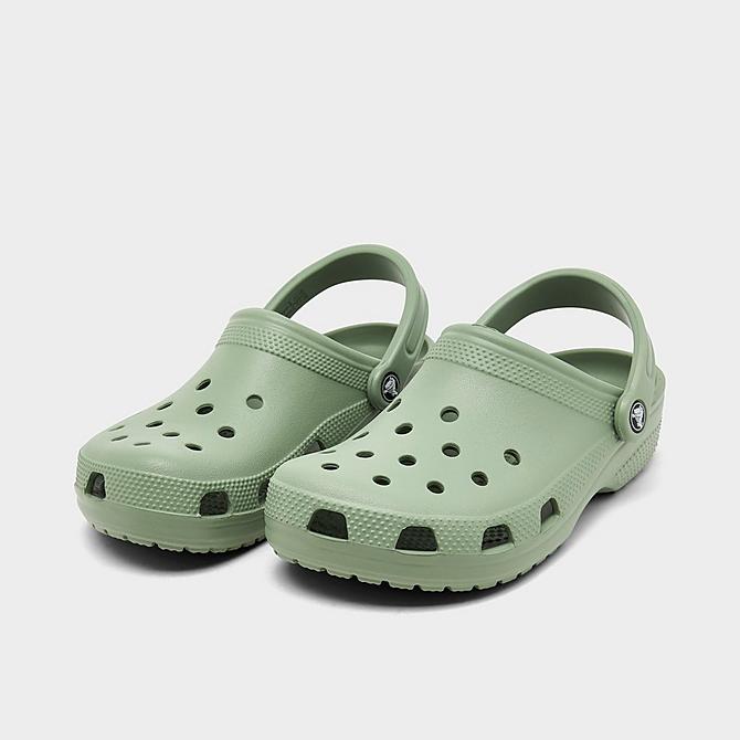 Crocs Big Kids' Classic Clog Shoes in Green/Moss