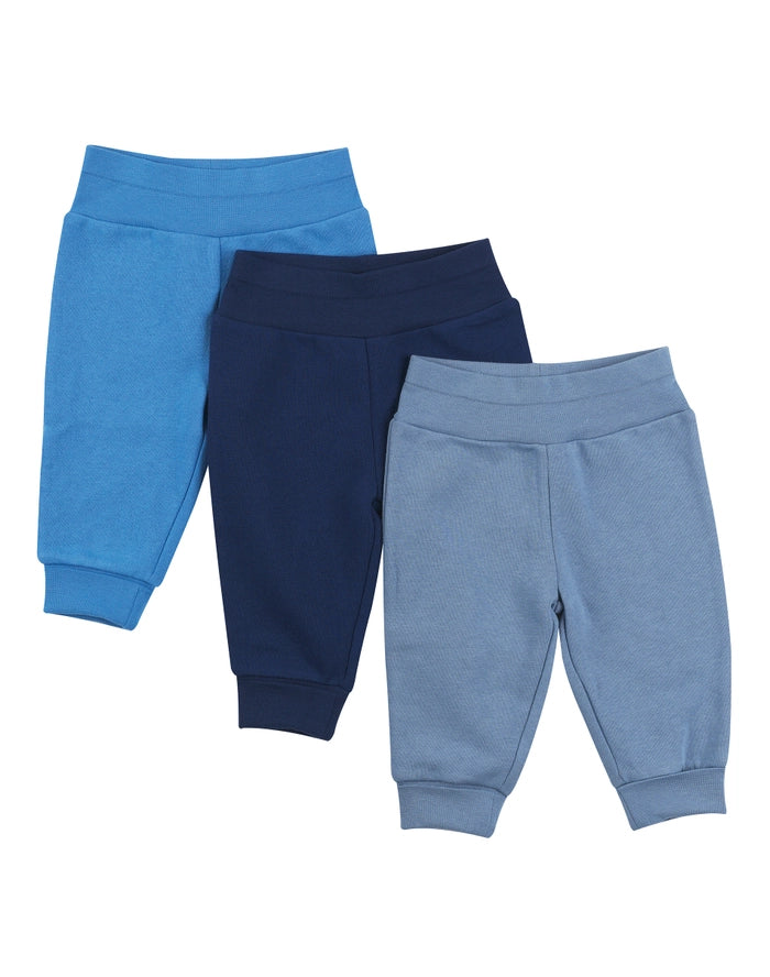 Hanes Zippin Baby Fleece Jogger Pants, Adjustable Cuffs & Waistband, Boys & Girls, 3-Pack