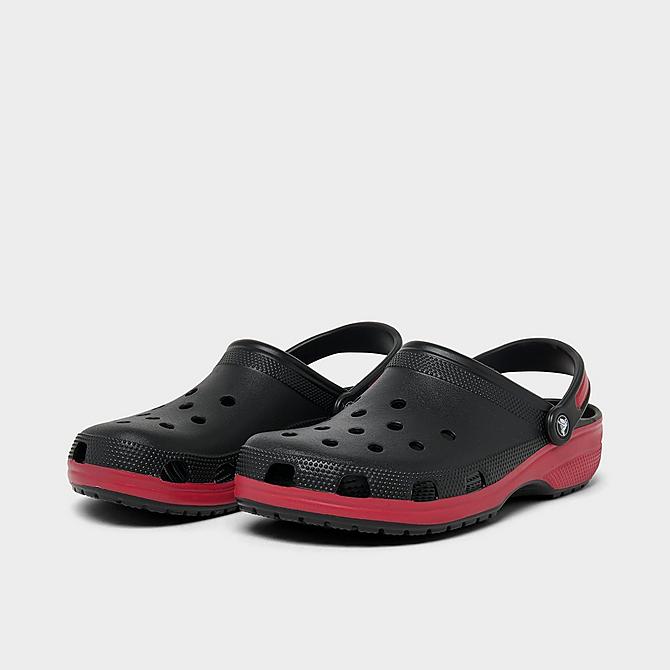 Crocs Unisex Classic Clog Shoes (Men's Sizing) in Red/Black/Black