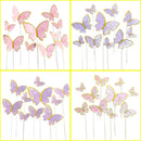 Valatala 40PCS Butterfly Cake Toppers Cupcake Butterflies Toppers Cake Decoration