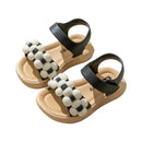 Utoimkio Toddler Girl Sandals Toddler Shoes Baby Girls Cute Fashion Solid Color Flowers Non-slip Sandals