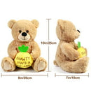 LotFancy Teddy Bear Stuffed Animal, Shawty U Fine, 12 in Plush Bear Toy Valentines Day Gifts
