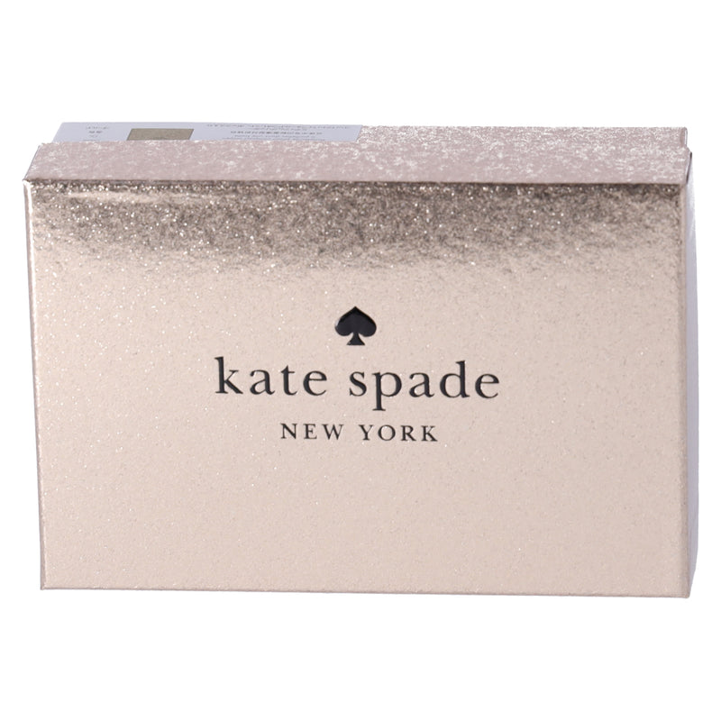 Kate Spade Glimmer Metallic Medium Compact Bifold Wallet Glittering Gold