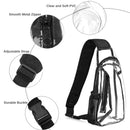 Clear Sling Bag, EEEkit Stadium Approved Chest Backpack for Women Men,