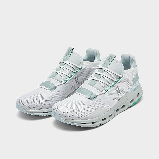 On Men's Cloudnova Running Shoes in White/Undyed White