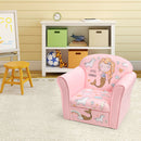 Super Soft Velvet Lamb/Mermaid Kids Couch Sofa with Armrests