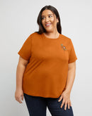 Hanes Women's Cotton Graphic T-Shirt, Horizon (Plus Size)