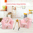 Super Soft Velvet Lamb/Mermaid Kids Couch Sofa with Armrests