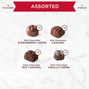Russell Stover Valentine's Day Red Foil Heart Assorted Milk & Dark Chocolate Gift Box