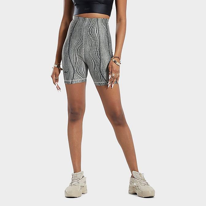 WOMEN'S REEBOK CARDI B HIGH-WAIST BIKE SHORTS