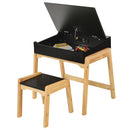 Kids Activity Table and Chair Set with Storage Space for Homeschooling