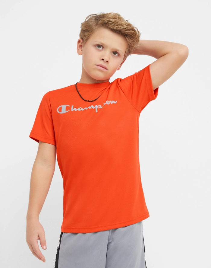 Kids' Short-Sleeve T-Shirt, Script Logo