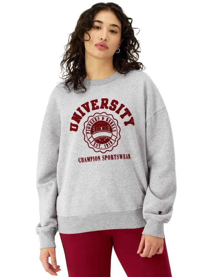 Crewneck Sweatshirt, Arched University Sportswear Graphic