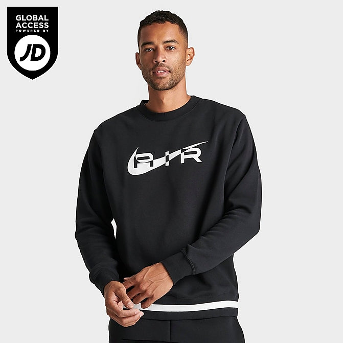 MEN'S NIKE AIR SWOOSH FLEECE CREWNECK SWEATSHIRT