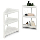 2 Pack 3-Tier Detachable Floor Corner Shower Shelf with Drainage Holes