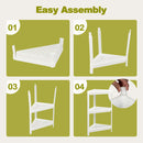 2 Pack 3-Tier Detachable Floor Corner Shower Shelf with Drainage Holes