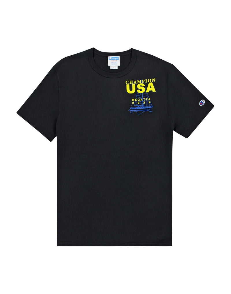 Heritage Short-Sleeve T-Shirt, Hydra Sport, Champion USA