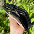 Kate Spade Staci Medium Compact Bifold Wallet Warm Beige Black Multi